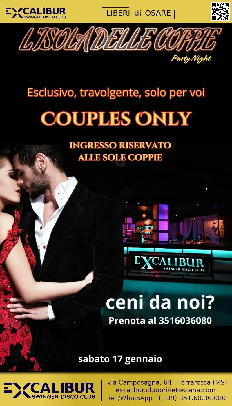 Swinger club prive evento L'isola delle coppie